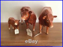 Border Fine Arts Cattle Limousine Bull no A4578 Cow A4581 Calf A4584 Boxed
