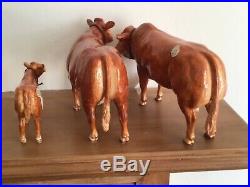 Border Fine Arts Cattle Limousine Bull no A4578 Cow A4581 Calf A4584 Boxed
