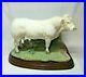 Border-Fine-Arts-Charolais-Bull-By-Wall-On-Wooden-Plinth-Figure-Rare-2009-A9789-01-sqg