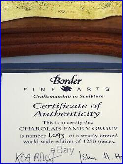 Border Fine Arts Charolais Family Group Ltd Ed 1093/1250. New Boxed Very Rare