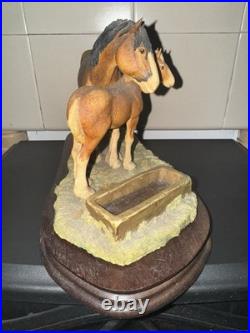 Border Fine Arts Clydesdale Mare And Foal Ray Ayres Ornament