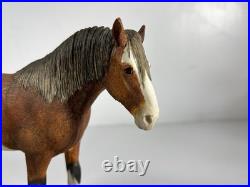 Border Fine Arts Clydesdale Wooden Base 111043 Enesco 2002 Horse Breeds