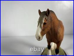 Border Fine Arts Clydesdale Wooden Base 111043 Enesco 2002 Horse Breeds