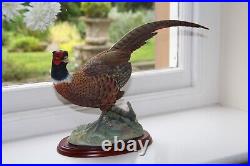 Border Fine Arts, Cock Pheasant Sculpture By Russell Willis. Rare Collectible