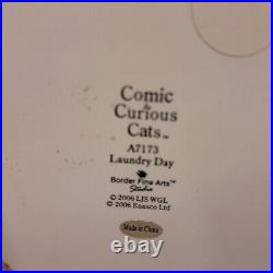 Border Fine Arts Comic Curious Cats A7173 Laundry Day