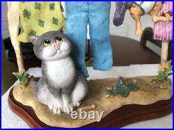 Border Fine Arts Comic Curious Cats Hung out to Dry (signed) Linda Jane Smith