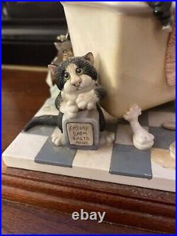 Border Fine Arts Comic & Curious Cats In The Tub A3884 Rare