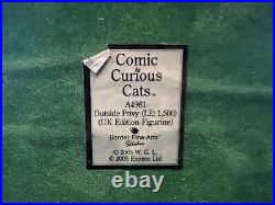 Border Fine Arts Comic & Curious Cats Outside Privy (A4961) Limited Edition