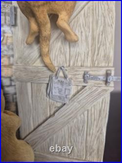 Border Fine Arts Comic Curious Cats Outside Privy LE1500 Boxed A4961