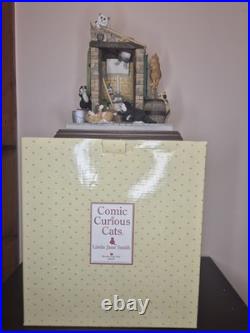 Border Fine Arts Comic Curious Cats Outside Privy LE1500 Boxed A4961