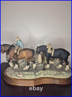 Border Fine Arts Coming Home Heavy Horses Judy Boyt James Herriot 37cm