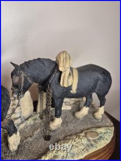 Border Fine Arts Coming Home Heavy Horses Judy Boyt James Herriot 37cm