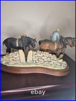 Border Fine Arts Coming Home Heavy Horses Judy Boyt James Herriot 37cm