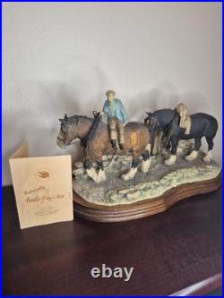 Border Fine Arts Coming Home Heavy Horses Judy Boyt James Herriot 37cm