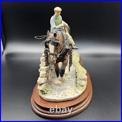 Border Fine Arts'Coming Home' (JH9A) Two Stable Horses Large Model VGC 1985