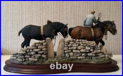 Border Fine Arts'Coming Home' (Two Heavy Horses) Model by Judy Boyt (JH9A)