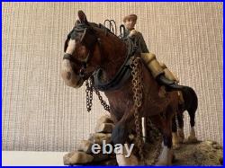 Border Fine Arts'Coming Home' (Two Heavy Horses) Model by Judy Boyt (JH9A)