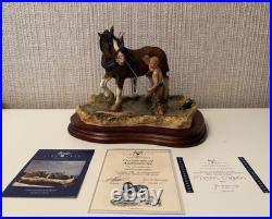 Border Fine Arts'Cooling His Heels' Model by Ray Ayres (B0770)box + certificate