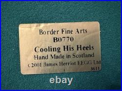 Border Fine Arts'Cooling His Heels' Model by Ray Ayres (B0770)box + certificate