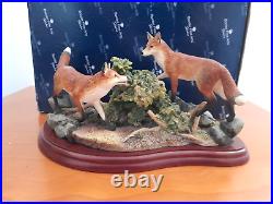 Border Fine Arts Country Characters Fox Foxes A1490 The Berry Pickers Boxed