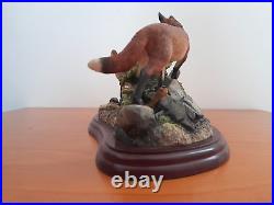 Border Fine Arts Country Characters Fox Foxes A1490 The Berry Pickers Boxed