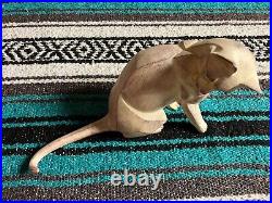 Border Fine Arts Cubist Cat Statue Licking/Grooming Cat VG+ Excellent