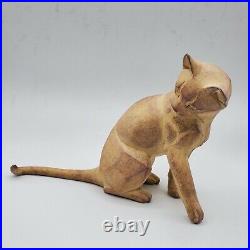 Border Fine Arts Cubist Collection Sitting Cat Mint In Box 107988