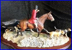 Border Fine Arts D. Geenty 1986 Horse And Hounds Limited Edition