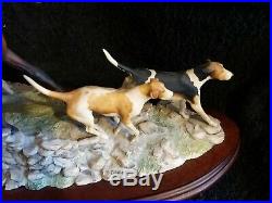 Border Fine Arts D. Geenty 1986 Horse And Hounds Limited Edition