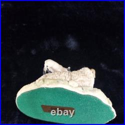 Border Fine Arts D Walton Scottish Black Face Sheep Family 1980s Highland