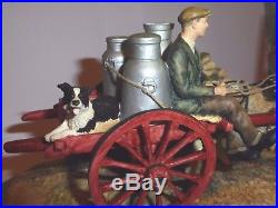 Border Fine Arts Delivering The Milk Donkey Cart With Dogs Ag01 Ltd Ed In Box