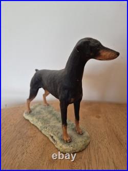 Border Fine Arts Doberman Pinscher Dog Figurine Scotland c. 1982 Ayres