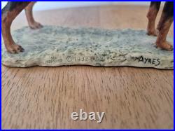 Border Fine Arts Doberman Pinscher Dog Figurine Scotland c. 1982 Ayres