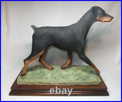 Border Fine Arts Doberman Pinscher Limited Edition Dog Resin Figure 84/500 1986