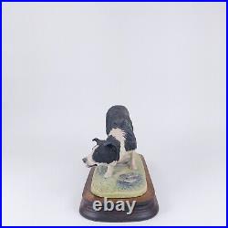 Border Fine Arts Dog Figurine F Waugh 1987 Rare Collectible Scotland Collie