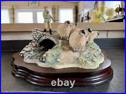 Border Fine Arts Down from the Hills (Shepherd, sheep and collie) Ltd Ed JH18