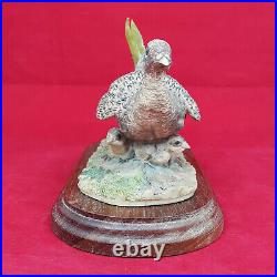 Border Fine Arts Dumfriesshire Scotland Female Pheasant & Chicks (Detached Tail)