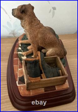 Border Fine Arts Eager To Go Border Terrier Dogs Figurine A20864 Vintage 2010