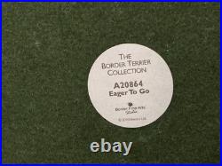 Border Fine Arts Eager To Go Border Terrier Dogs Figurine A20864 Vintage 2010