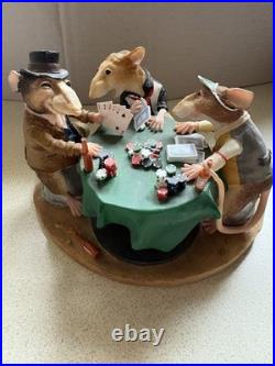 Border Fine Arts Enesco A7907 Rat Pack Rats The Way To Do It Rats Playing Poker