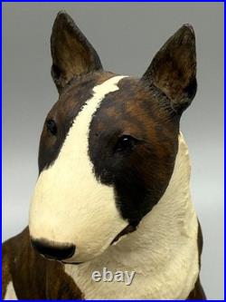 Border Fine Arts England Figurine Of A Brindle Bull Terrier Dog