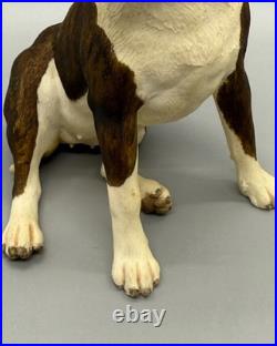 Border Fine Arts England Figurine Of A Brindle Bull Terrier Dog