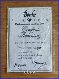 Border Fine Arts Evening Flight Barn Owl Limited Edition Figurine