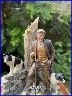 Border Fine Arts Farmer & Dogs Figurine'Flash & Lightning' B0668 by R Ayres