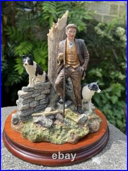 Border Fine Arts Farmer & Dogs Figurine'Flash & Lightning' B0668 by R Ayres