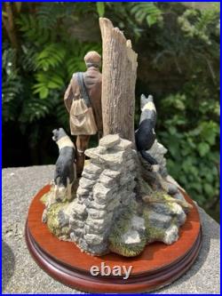 Border Fine Arts Farmer & Dogs Figurine'Flash & Lightning' B0668 by R Ayres