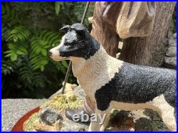 Border Fine Arts Farmer & Dogs Figurine'Flash & Lightning' B0668 by R Ayres