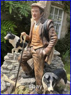 Border Fine Arts Farmer & Dogs Figurine'Flash & Lightning' B0668 by R Ayres