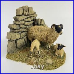 Border Fine Arts Farmer & Sheep Dog 1099/1500 10 o'clock Break Resin Book Ends