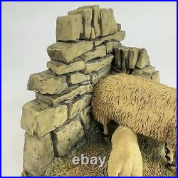 Border Fine Arts Farmer & Sheep Dog 1099/1500 10 o'clock Break Resin Book Ends